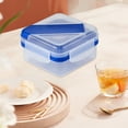 thumbnail image 5 of YIKA Tupperware Container Outdoor Salad Bento Box Microwave Heatable Plastic Lunch Box Worker Loss Lunch Box Box Fruit Container Kitchen Storage Blue, 5 of 6