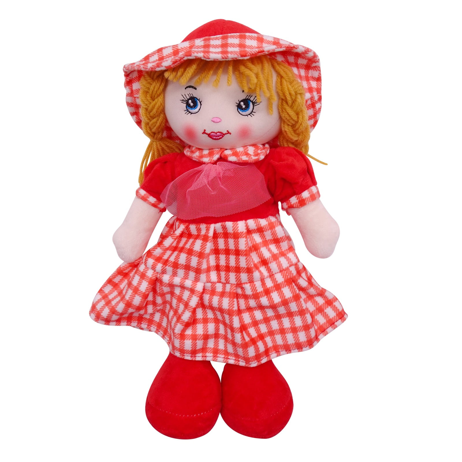 Soft Rag Doll for Girls, 14 inch Plush Kids Toy