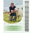 thumbnail image 4 of EuKer 5' x 328' Farm Fence, Heavy Duty Chain Link Fence for Yard Livestock Animals Protection, 4 of 7