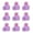 Purple, variant on JZROCKER Pack of 500 Tiny Rabbits Glow in the Dark Bunnies Figurines Garden Decoration