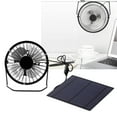thumbnail image 2 of Dioche 5W Mini Solar Panel with Portable Cooling Fan Photovoltaic Solar Panel Set for Greenhouse,Solar Panel Set, 2 of 8