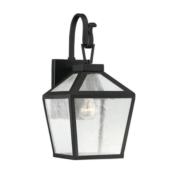 Black One Light Wall Mount from the Woodstock Collection