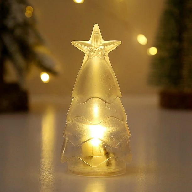 Luz Nocturna Transparente para Árbol de Navidad. Decora El Árbol de Navidad con Pequeñas Luces Nocturnas.