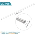 thumbnail image 2 of Uxcell 304 Stainless Steel Round Rods, 1mm x 250mm for DIY Craft Model Car 20 pack, 2 of 5