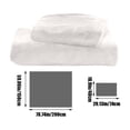 thumbnail image 3 of Fmbmuo Solid Sheet Sets Twin Size 2-Piece Cute Plush Warm Soft Fuzzy Fleece Bed Sheet Sets Beige Breathable Wrinkle & Fade Resistant Includes: 1 Pillowcases (No Fitted Sheet) for All-Season Comfort, 3 of 5