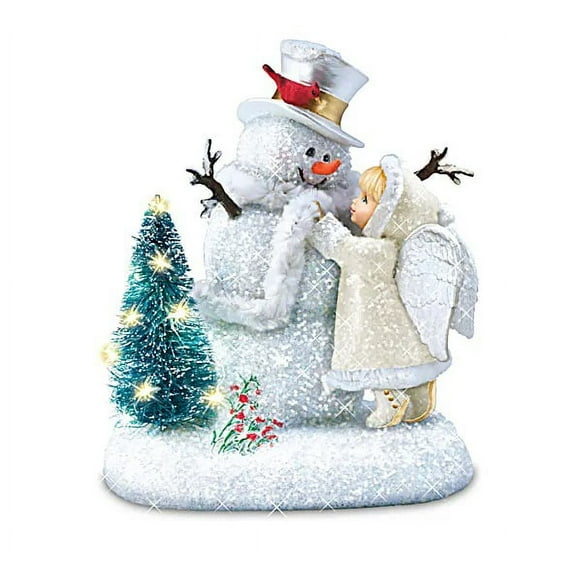 The Bradford Exchange Winter Wonders Snow Angel Figurine Collection: Issue #1 An Angels Touch Christmas Decoration by Dona Gelsinger 6-inches