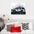 thumbnail image 5 of JEUXUS  Framed Truck Wall Art Boys Room Decor Nursery Decor, Watercolor Construction Car Canvas Prints Poster Painting for Kids Baby Room Playroom Home Decor  16x12in, 5 of 6