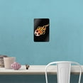thumbnail image 2 of Soccer Ball Football Cartoon Flames Home Business Office Sign, 2 of 3
