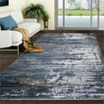 thumbnail image 2 of Allstar Living Room Area Rug with Weathered Texture design in Gold, 2 of 8