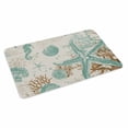 thumbnail image 2 of Aqua Coastal Starfish Door Mat&nbsp;Indoor Outdoor Entrance,Non Slip Small Rug for Kitchen Bathroom Entryway Rug,Farmhouse Nautical Seahorse Coral Washable Doormat Floor Mat 16x24 Inch, 2 of 8