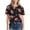 Black#boho tops for women, variant on Plus Size Game Day Graphic Tees for Women Soft Stretch Football Tunic Tops Fancy Bow Baseball Print Short Sleeve T-Shirts Summer 2026 Fashion Beige L
