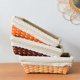 thumbnail image 4 of Hand Woven Storage Basket Desktop Natural Straw Storage Box Sundries Gadgets Organizer Cosmetic Container Organization White, 4 of 4