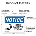 thumbnail image 2 of (2 Pack) Hand Sanitizer Station OSHA Notice Sign 10 Inch X 7 Inch Indoor / Outdoor Rust-Free Aluminum Metal Signs for Workplace, Workshop, and Construction Site, Made in the USA, 2 of 8