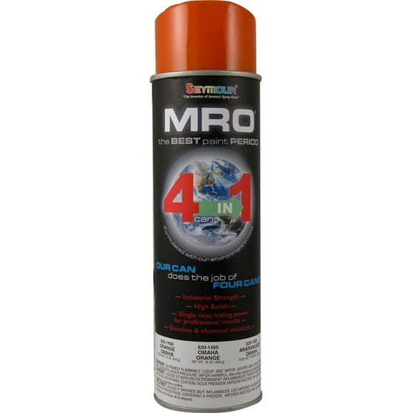 Seymour SM620-1450 20 oz MRO Industrielle Haute Solides Peinture en Aérosol&44; Omaha Orange