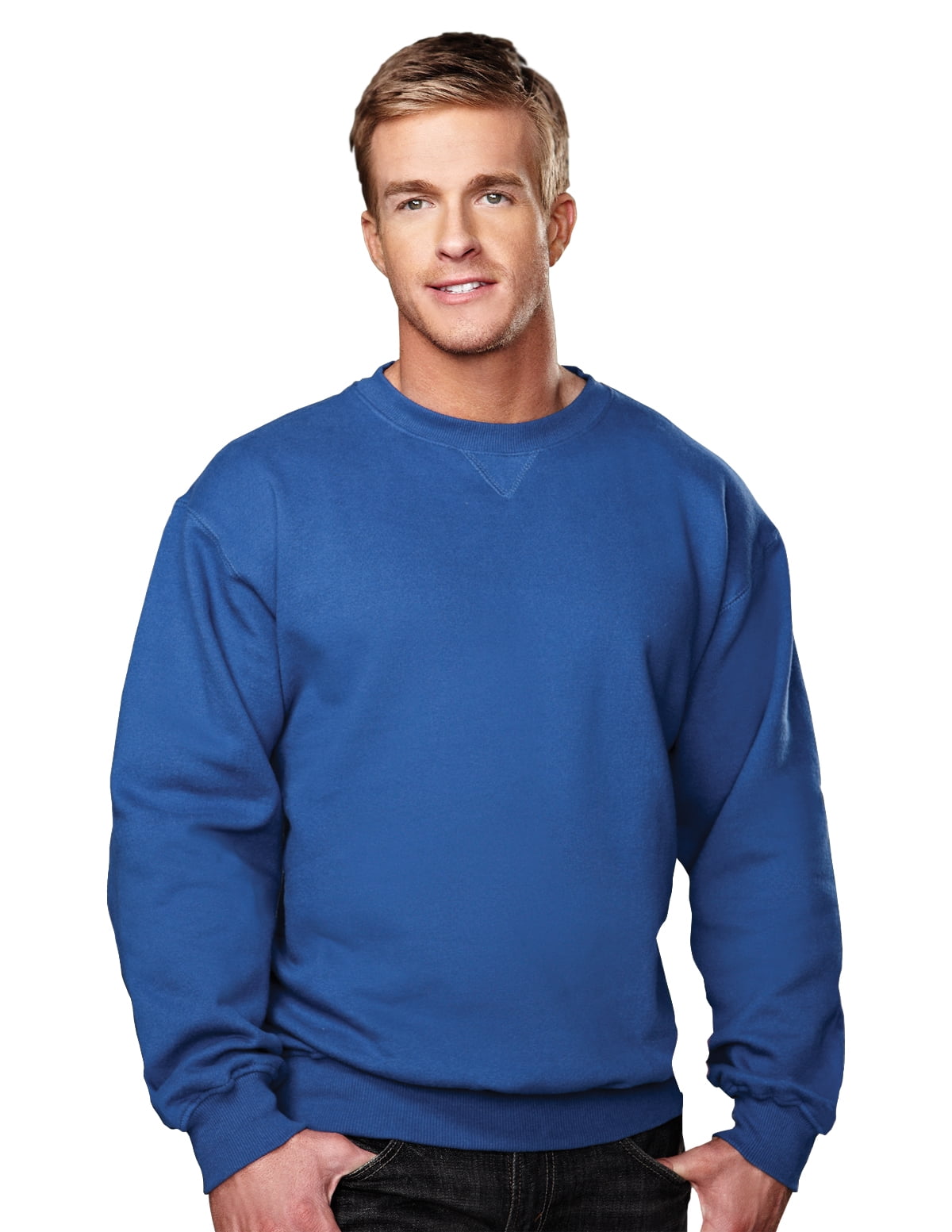 Sport Tek Super Heavyweight Crewneck Sweatshirt,XXXX-Large,True Navy