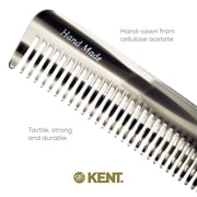 Kent 6T Fine Tooth Comb and Wide Tooth Hair Comb, Handmade Styling Comb for Hair Care, Barber Combs, Beard Combs For Men, Hair Styling Grooming Hair Combs for Men, Women and Kids