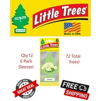 Little Trees 60433 Jasmin Scented Hanging Air Freshener for Car & Home 72 Pack!