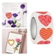 thumbnail image 2 of Pegatinas de San Valentín de 500x0,98 pulgadas, calcomanías, pegatinas decorativas para álbumes de recortes, etiquetas para regalos, tarjetas, sobres, Rojo, 2 of 8