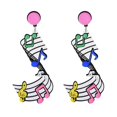 thumbnail image 1 of Boucles d'Oreilles Pendantes Élégantes à la Mode pour Filles Note Musicale Boucles d'Oreilles, 1 of 8