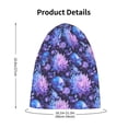 thumbnail image 4 of Xecao White Skull Flower Print Beanie Hat Toddler Girls Boys, Baby Hats Winter Warm Knitted Thermal, Kids Winter Caps, 4 of 7
