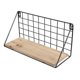 thumbnail image 2 of 1Set Wooden Shelf Iron Wall-mounted Storage Rack Storage Device for Living Room, 2 of 3