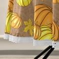 thumbnail image 5 of Coolnut Thanksgiving Day Tablecloth 60", Thanksgiving Beautiful Golden Orange Pumpkin Party Lace Round Table Cloth Water Resistant Spill Proof, Table Cover for Kitchen BBQ Hotel Dining Party Decor, 5 of 7