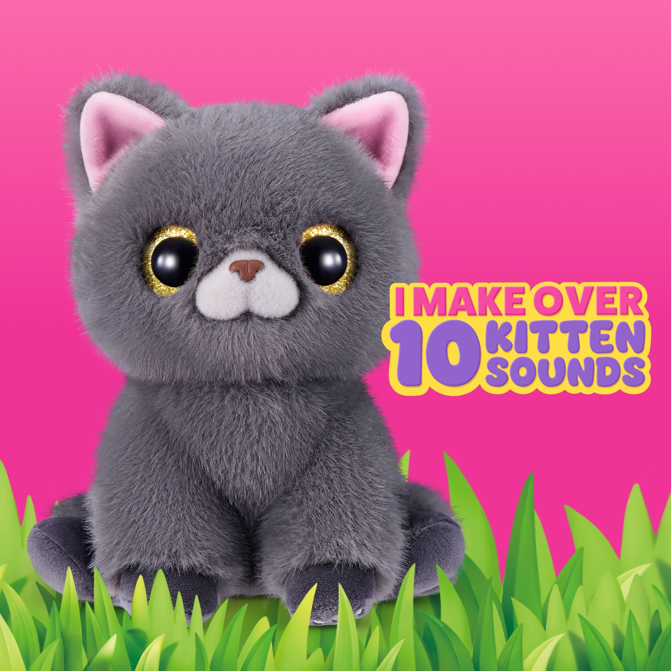 Pets Alive Smitten Kittens Series 2 Cat Interactive Plush Toy, Collectible by ZURU (Colours may vary)