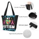 thumbnail image 4 of Balery I Love My Autism Bolsa de Hombro con Diseño, Bolsa Grande y Duradera, Bolsa Versátil para Compras, 4 of 6