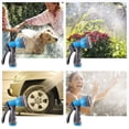 thumbnail image 3 of Garden Hose Nozzle, Heavy Duty Sprayer with 9 Adjustable Patterns, High Pressure Nozzle for Watering Lawn, Garden, Car Washing & Pet Showering, 3/4 Inch Quick Connect, 3 of 12