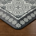 thumbnail image 5 of MARTHA STEWART Comfort Anti Fatigue Strie Medallion Tile Kitchen Mat, Comfort Standing Mat, Non-Slip Backing, Safe Beveled Edge, Charcoal Black, 19.6"x39", 5 of 8