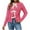 520-Hot Pink, variant on Byworldtasic Womens Sweaters Womens Striped Tie Front Cardigan Sweaters Crew Neck Long Sleeve Cable Knit Bow Knot Trendy Sweater Tops Beige