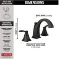 thumbnail image 3 of Flynn Two Handel Widespread Bathroom Faucet, 3 of 3