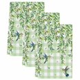 thumbnail image 2 of Spring Plants Kitchen Towels Set of 3, Watercolor Birds Leaves Flowers Green Plaid Absorbent Dish Towels for Kitchen, Microfiber Hand Towel, Quick Drying Tea Towel for Cleaning Decorative Dishcloths, 2 of 7
