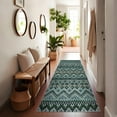 thumbnail image 5 of FairOnly 2'x 6'Boho Print Runner Rugs for Hallway Washable Soft Non Slip Low Pile Floor Cover for Kitchen Bedroom,Blue Green, 5 of 7