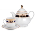 thumbnail image 3 of Kitchen Teapot with Lid 40.58 fl oz (1200 ml) Marie Antoinette Porcelain Tea Pot Tea Brewer for Tea Coffee Serving Pot for Loose Tea, 3 of 9