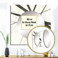 thumbnail image 3 of Designart "Minimalism in Black and White VII" Abstract Shapes Square Mirror For Wall Decor - Large Black Square Mirror Printed Wall Decor - Transitional Square Living Room Mirror, 3 of 5