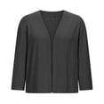 thumbnail image 3 of Dgankt Winter Clothing for Women Women's Thin Shrugs 3/4 Sleeve Lightweight Cropped Tops Open Front Cardigan for Dress, 3 of 7