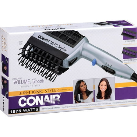 Hair Styler - Conair 3-in-1 Ionic Hair Dryer/Styler, Model SD6R