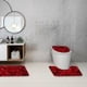 thumbnail image 1 of Juego de alfombrillas de baño de espuma para el Día de San Valentín. Incluye 3 piezas: alfombrilla para inodoro, suave, cómoda, absorbente, antideslizante, gruesa, lavable a máquina y de fácil secado., 1 of 7