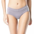 thumbnail image 1 of Shero StayFresh Panty-Ultra-Soft, Antibacterial, Zinc Oxide Infused, Controls Odor, Breathable, Wicks Moisture, Regenerates Skin, Tencel, Smartcel-Front V Light Gray MD, 1 of 3