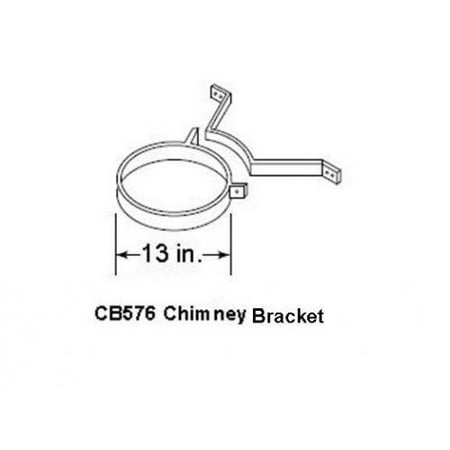 Wood Chimney - Outdoor Lifestyles Chimney Bracket for SL1100 Wood Pipe - Pack of 3
