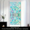 thumbnail image 6 of 17.71 x 39.37 2D Flat Color Sheet Combination Frosted Glass Transparent PVC Adsorption Window Film, 6 of 7