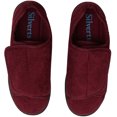 thumbnail image 2 of Silverts Women Extra Extra Wide Easy Closure Slippers, 6, Wine, 2 of 2