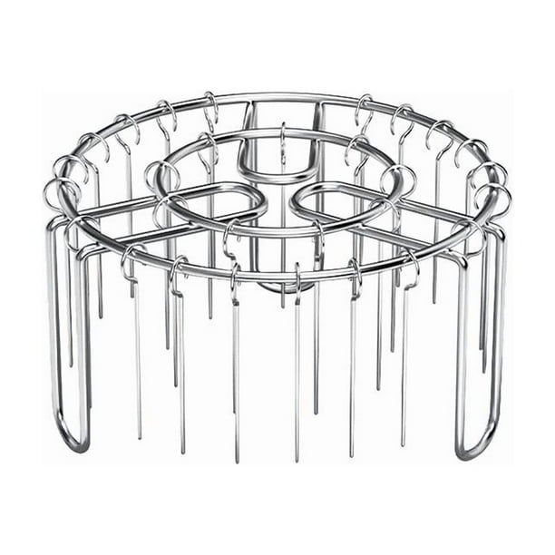 Parrilla para freidora de con soporte para brochetas, 25 brochetas , parrilla portátil para asar, hornear y enfriar pollo.
