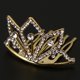 thumbnail image 3 of Broche Para El Cabello Con Diadema De Cabello Tiara Con Brillo Y Decoración De De Imitación Para Y Adultos Oro Gloria Mini corona Tiara de diamantes de imitación, 3 of 9