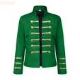thumbnail image 2 of LYHaoo Boys Long Sleeve Jacket Stand Collar Dress Up Jacket Coat for Kids Party Performance Outfits(14-15 Years), 2 of 7