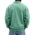 thumbnail image 4 of Fabrcox S-5XL Polo Shirts Men Long Sleeve Men Golf Shirt 3 Button Casual Loose Fit Athletic Workout Office Men's Big and Tall Shirts Green XXXL, 4 of 4