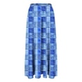 thumbnail image 5 of Maxi Skirts for Women Floral Casual Comfort A line Summer Skirts Bohemian High Waist Flowy Skirt with Pockets, 5 of 6