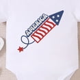 thumbnail image 4 of KPOPLK Baby Boy Bodysuit Infant Onesie Jumpsuit Short Sleeve Shirts Summer Clothes Outfits Romper Size 12-18 Months,Red, 4 of 5