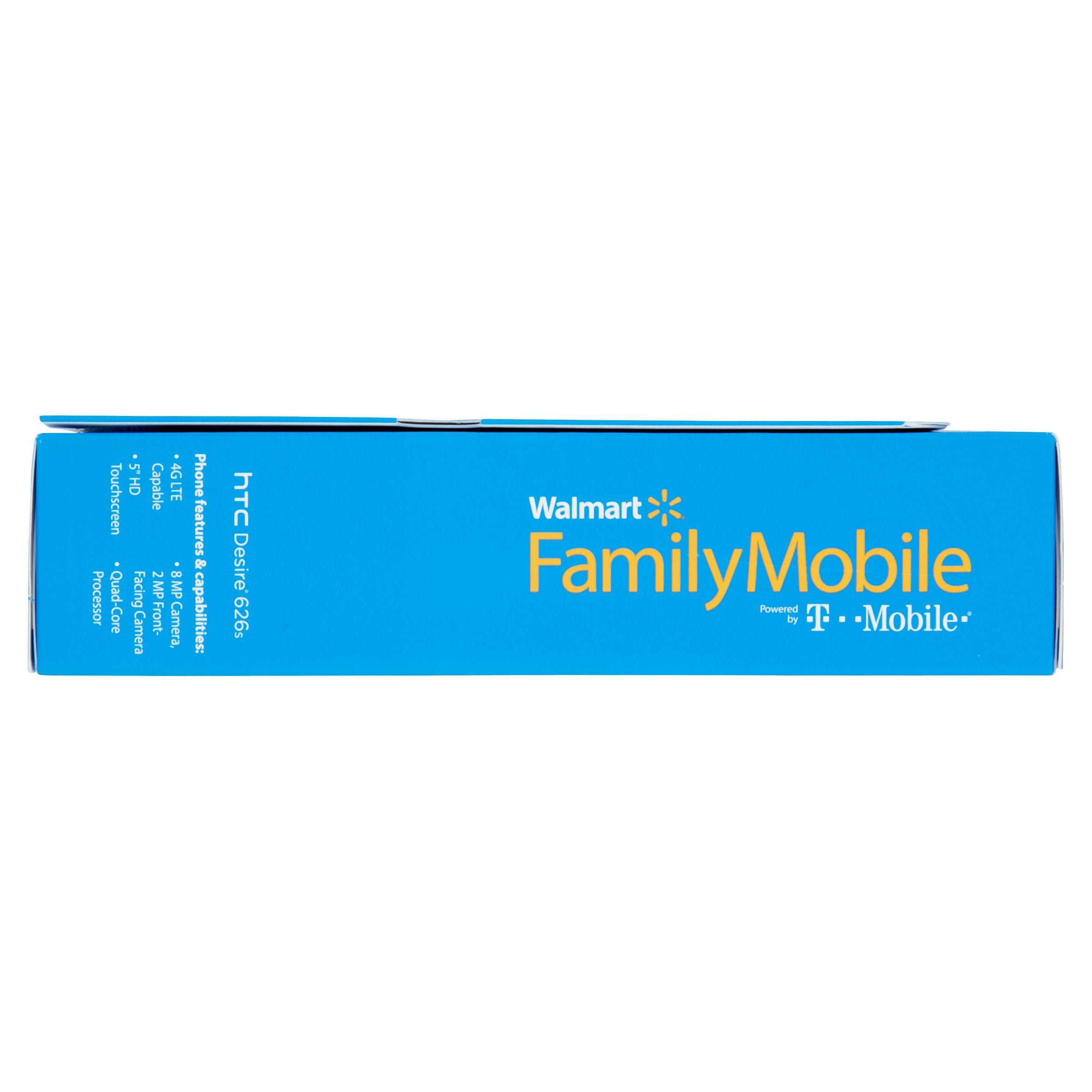 Walmart T Mobile Family Mobile Htc Desire 626s Cellphone Walmart Com